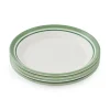Portmeirion Potter's Stripe Set of 4 Side Plates, Green New