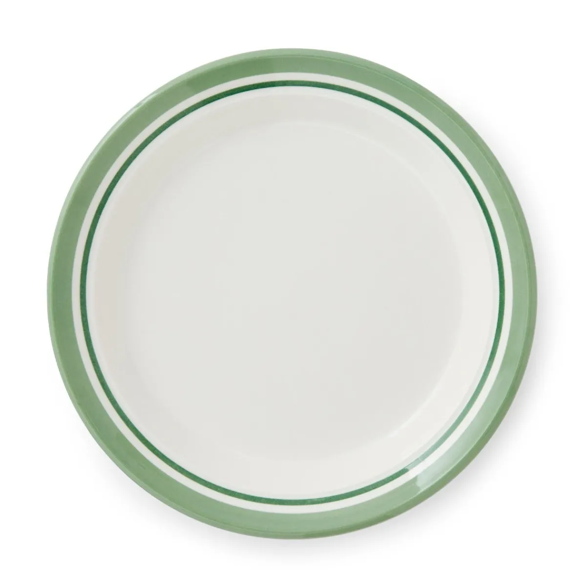 Portmeirion Potter's Stripe Set of 4 Side Plates, Green New