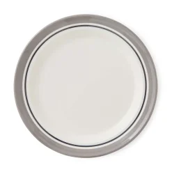 Portmeirion Potter's Stripe Set of 4 Side Plates, Grey Hot