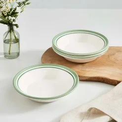 Portmeirion Potter's Stripe Soup Plate, Green Best