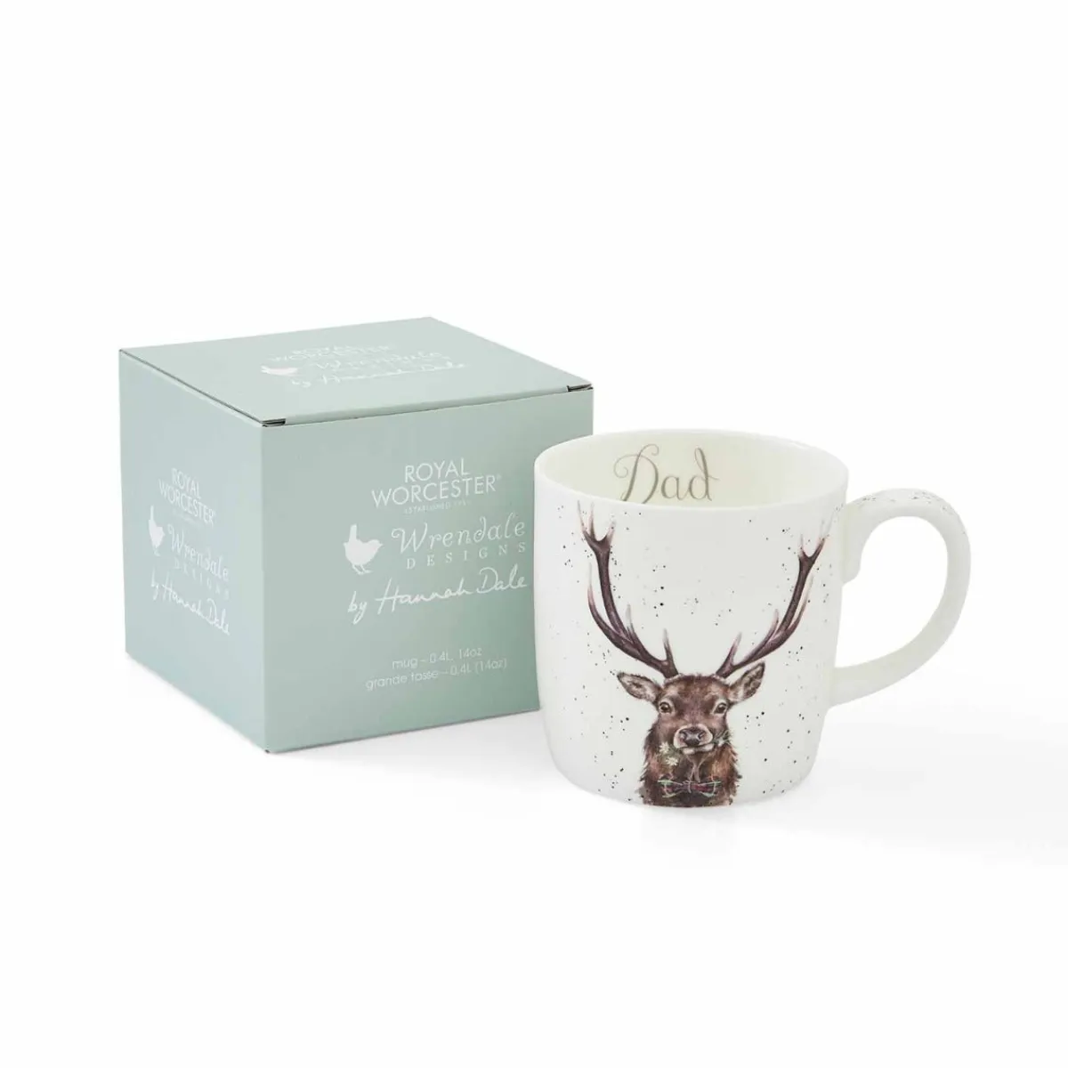 Portmeirion Royal Worcester Wrendale Designs Stag Large 14oz Mug Hot