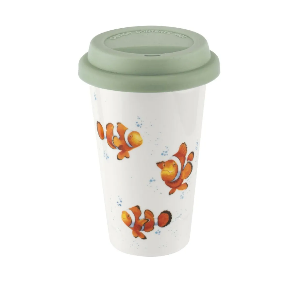 Portmeirion Royal Worcester Wrendale Designs Clown Fish Travel Mug Fashion