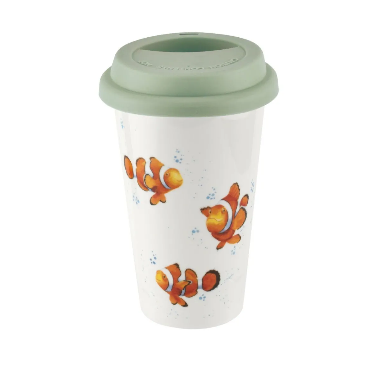Portmeirion Royal Worcester Wrendale Designs Clown Fish Travel Mug Fashion