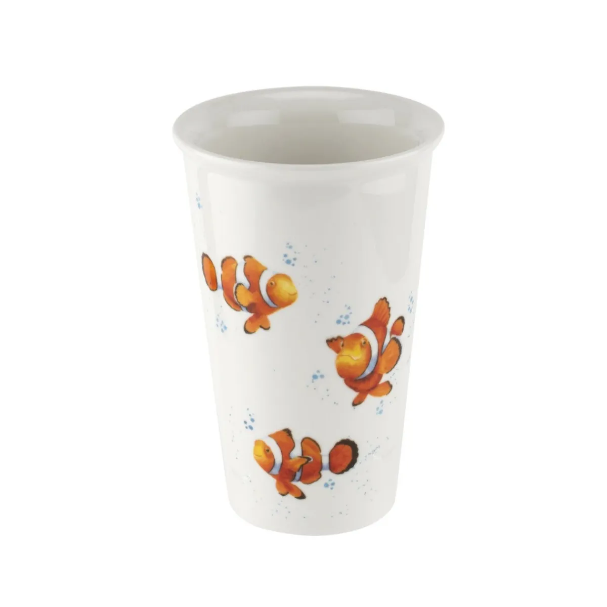 Portmeirion Royal Worcester Wrendale Designs Clown Fish Travel Mug Fashion