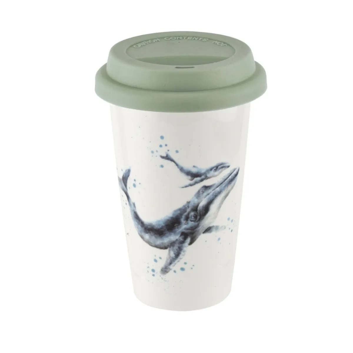 Portmeirion Royal Worcester Wrendale Designs Whale Travel Mug Clearance