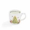 Royal Worcester Wrendale Designs Oh Christmas Tree Fine Bone China Mug Outlet