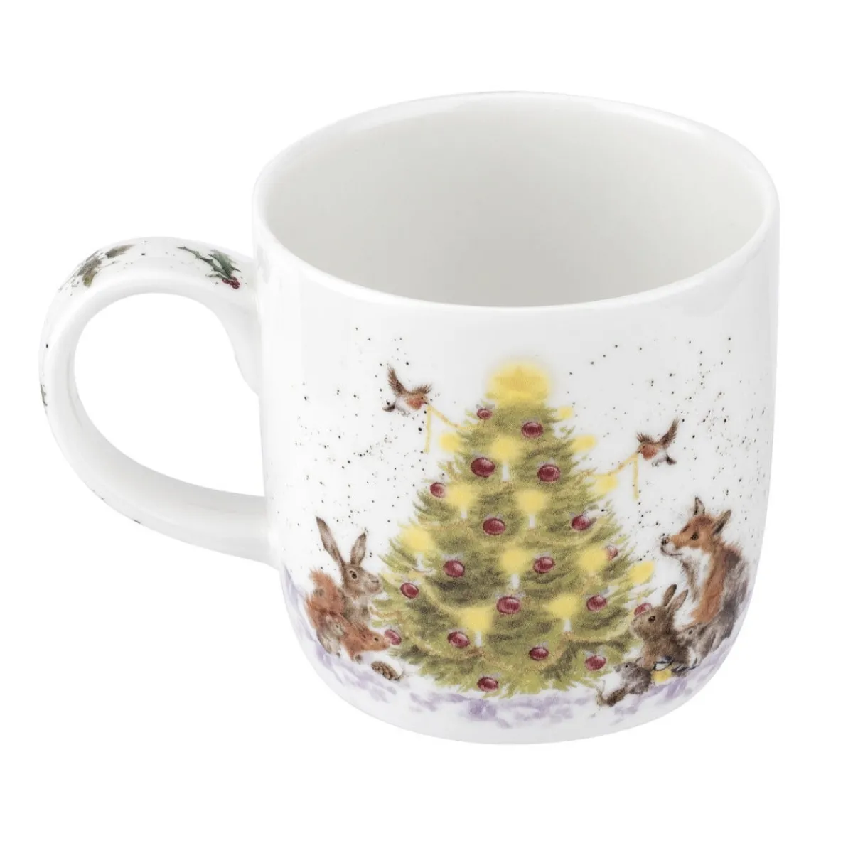 Royal Worcester Wrendale Designs Oh Christmas Tree Fine Bone China Mug Outlet