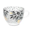 Portmeirion Sara Miller Artisanne Noir Mug, Lotus Online