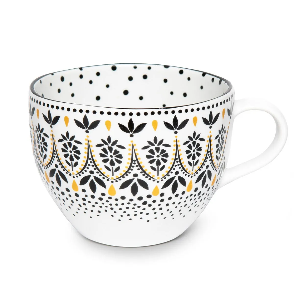 Portmeirion Sara Miller Artisanne Noir Mug, Mandala Online