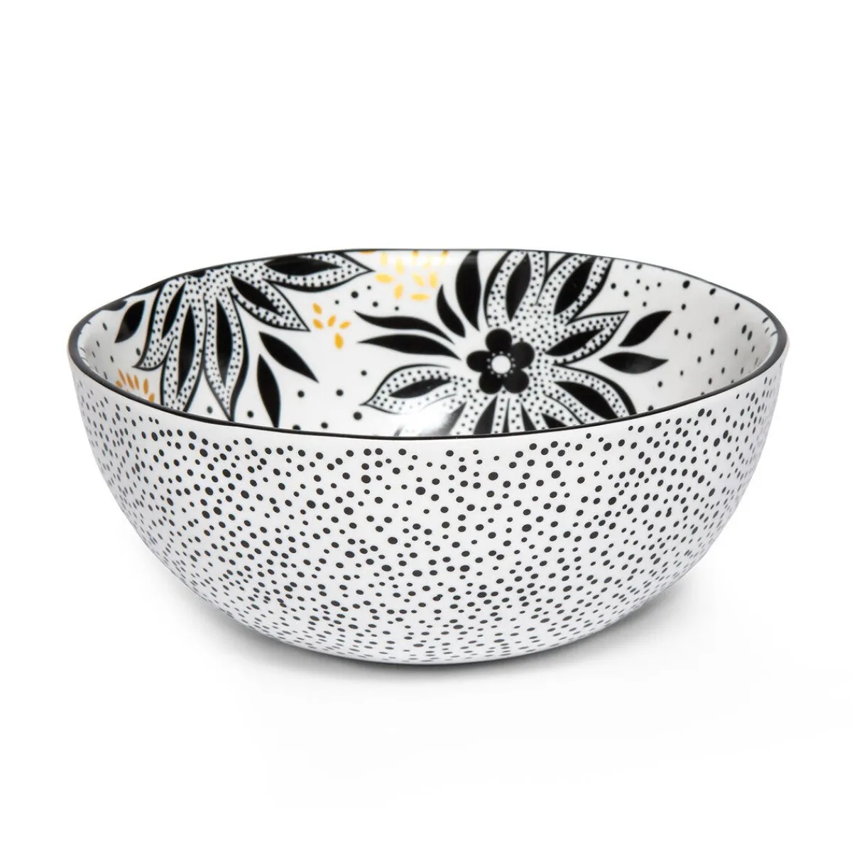 Portmeirion Sara Miller Artisanne Noir Set of 4 Cereal Bowls Discount