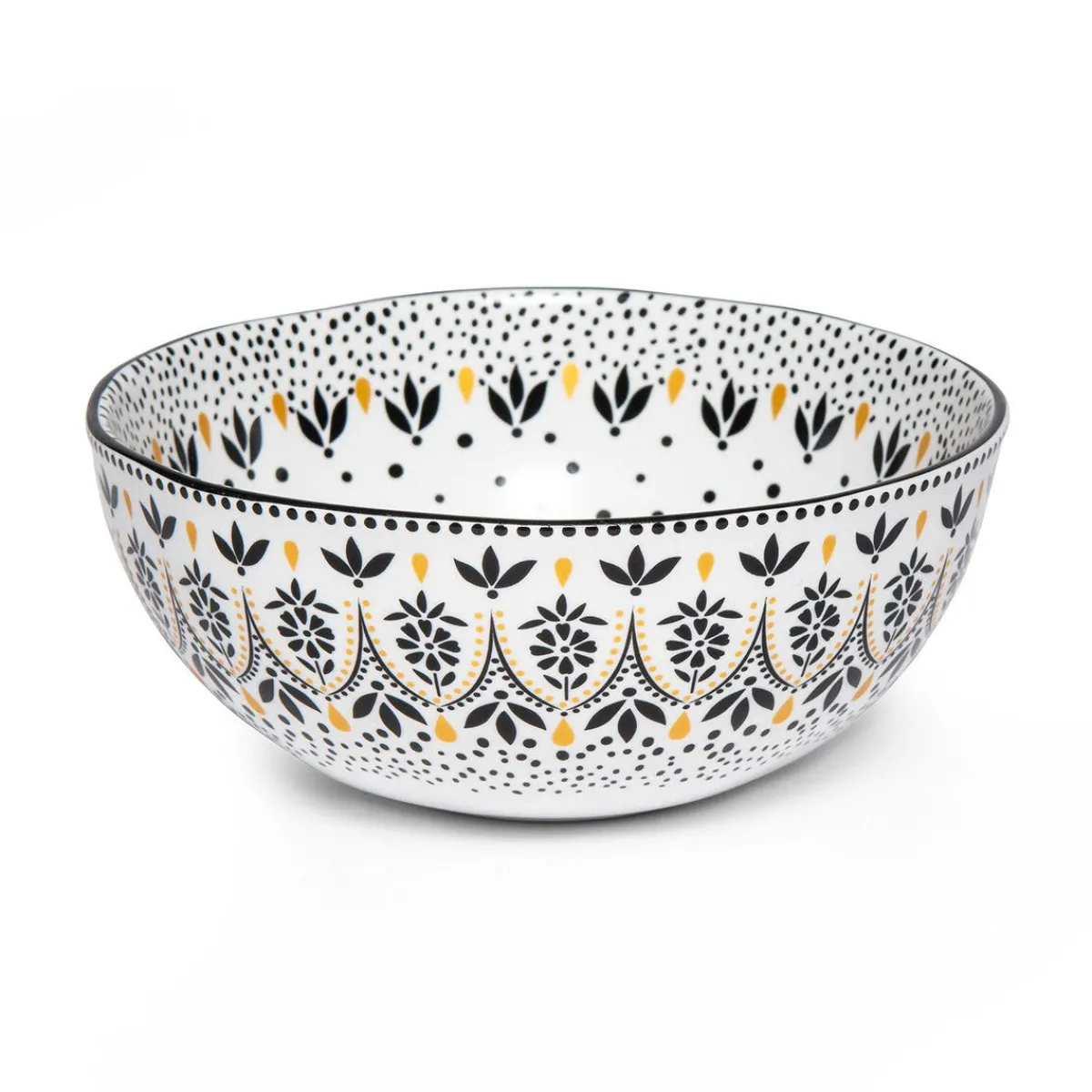 Portmeirion Sara Miller Artisanne Noir Set of 4 Cereal Bowls Discount
