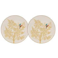 Portmeirion Sara Miller Chelsea Cake Plates Set, Lt Grey Outlet