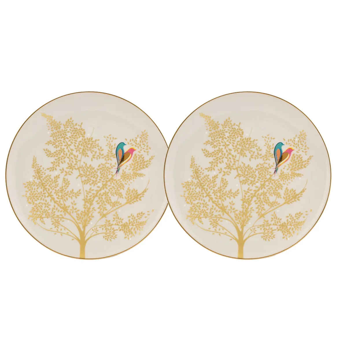 Portmeirion Sara Miller Chelsea Cake Plates Set, Lt Grey Outlet