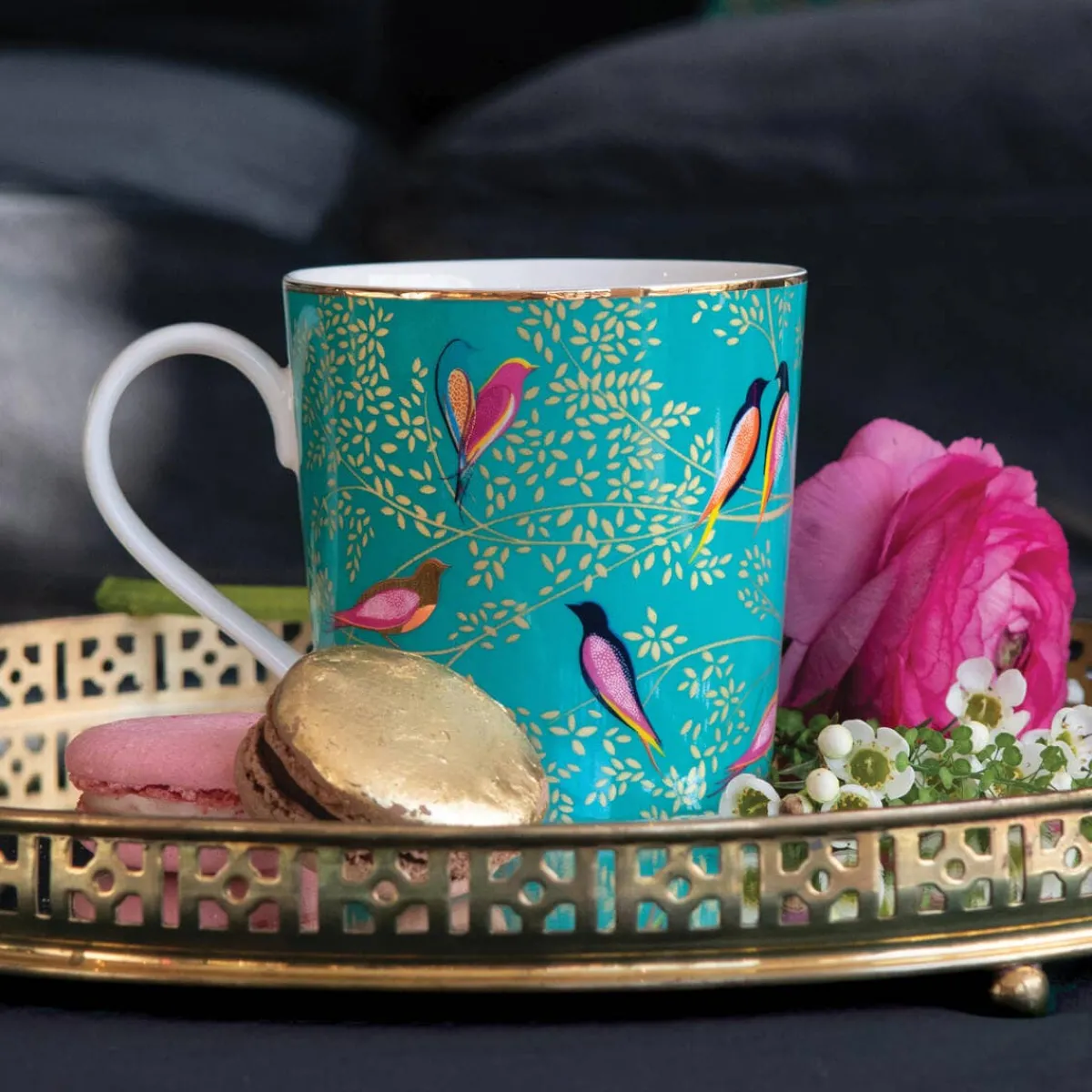 Portmeirion Sara Miller Chelsea Mug, Green New
