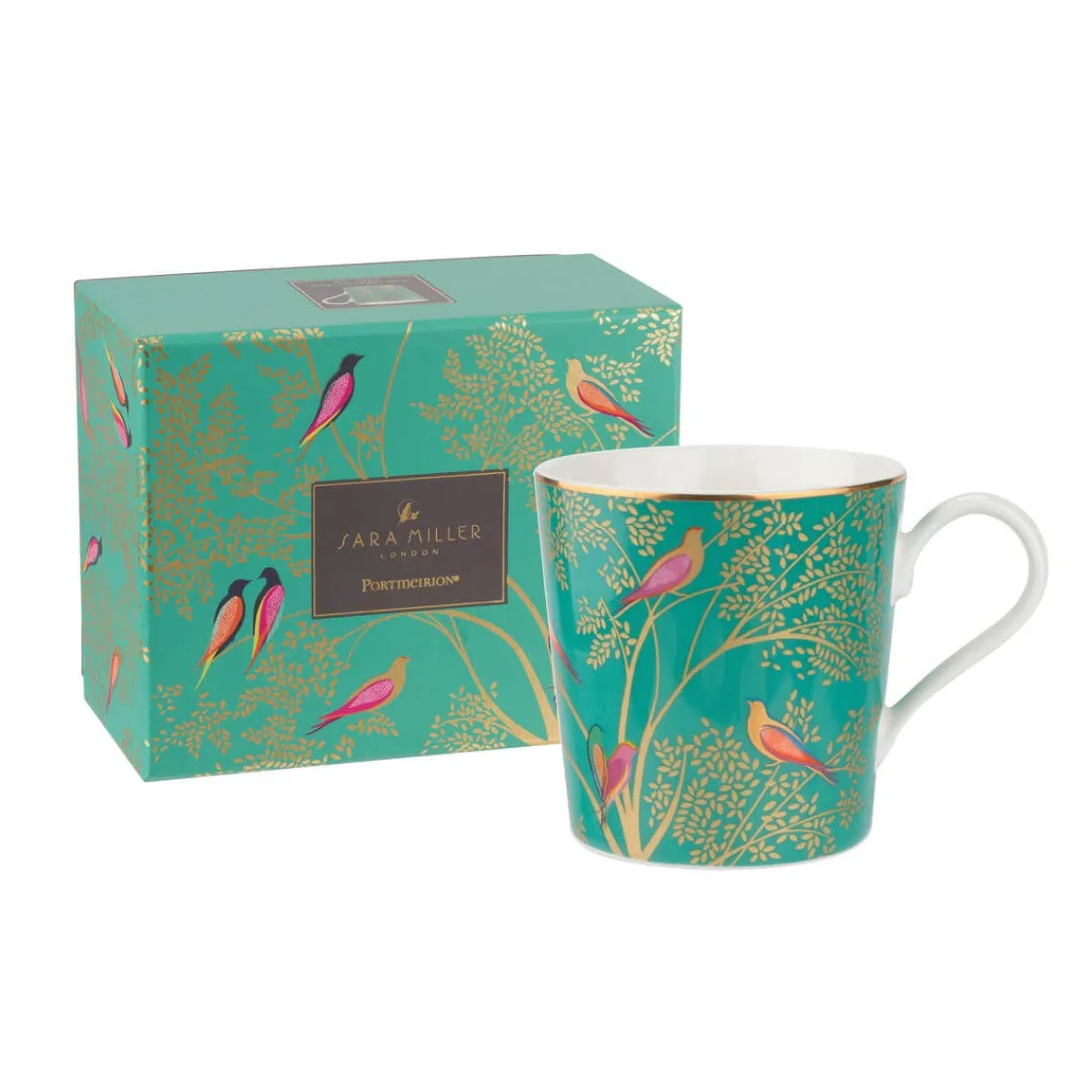 Portmeirion Sara Miller Chelsea Mug, Green New
