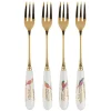 Portmeirion Sara Miller Chelsea Set of 4 Pastry Forks Discount