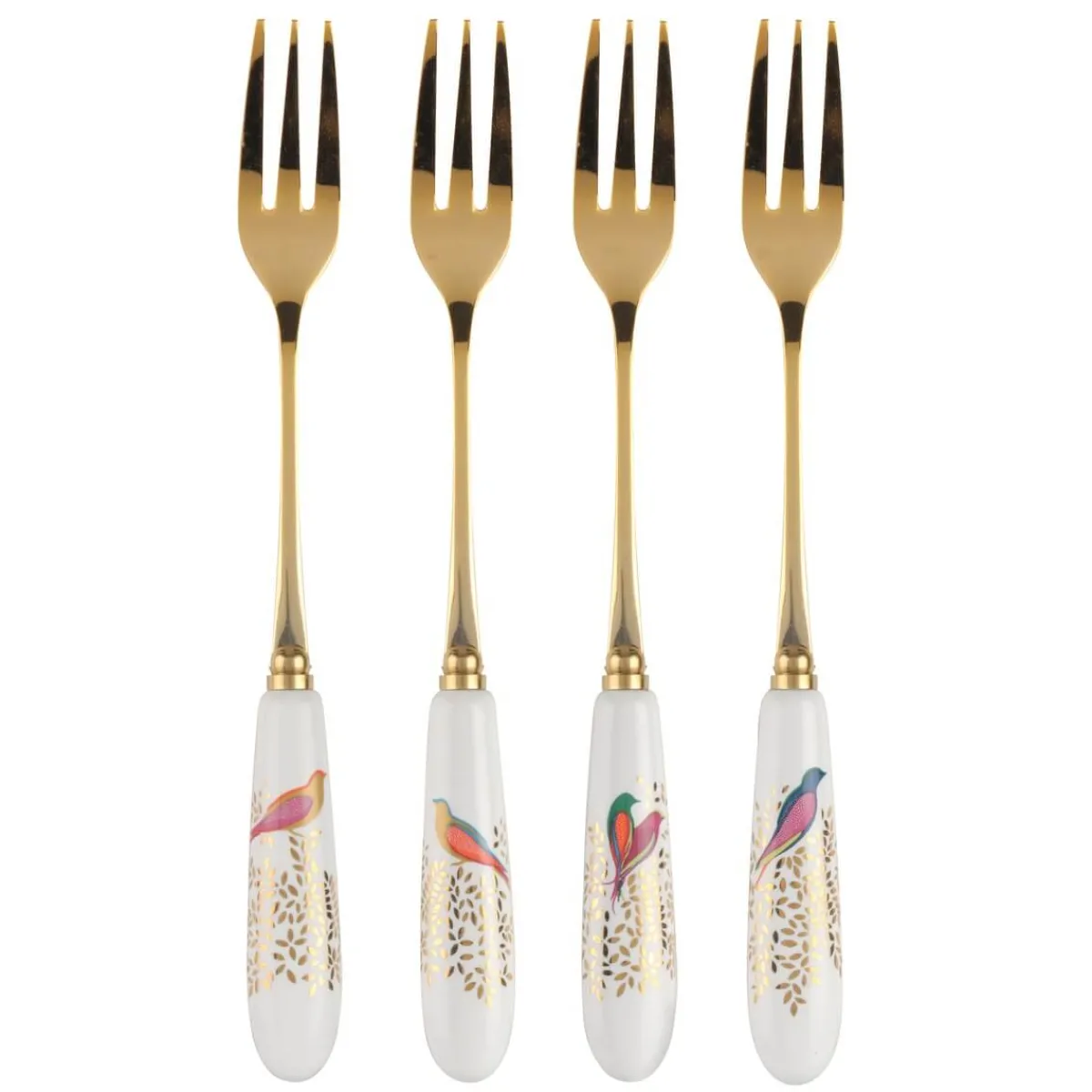 Portmeirion Sara Miller Chelsea Set of 4 Pastry Forks Discount