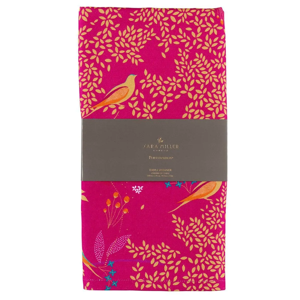 Portmeirion Sara Miller Chelsea Table Runner, Pink Hot