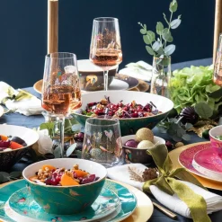 Portmeirion Sara Miller Chelsea Table Runner, Pink Hot