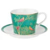 Portmeirion Sara Miller Chelsea Teacup & Saucer, Green Hot