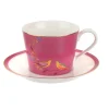 Portmeirion Sara Miller Chelsea Teacup & Saucer, Pink New
