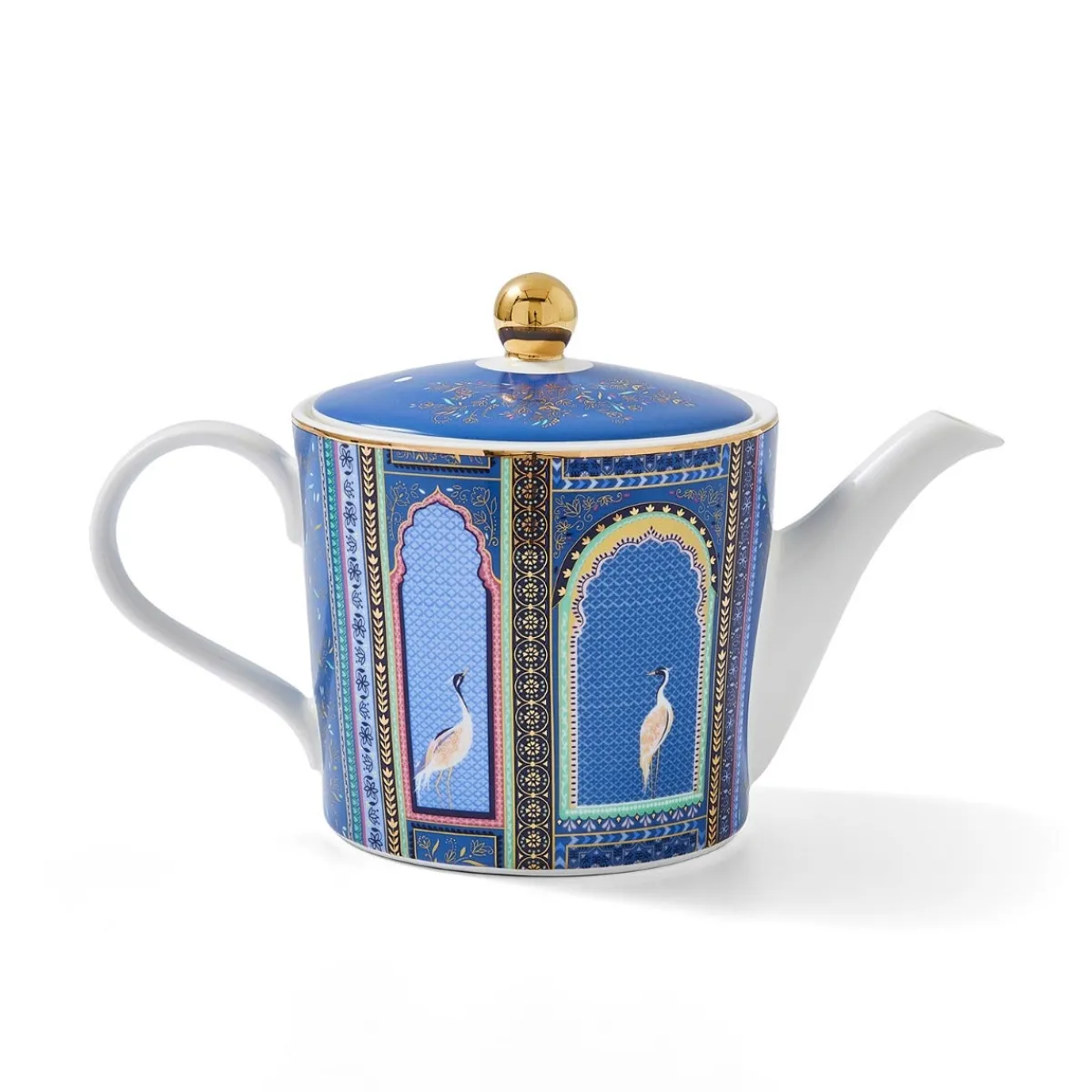 Portmeirion Sara Miller India Lattice Windows Teapot Sale