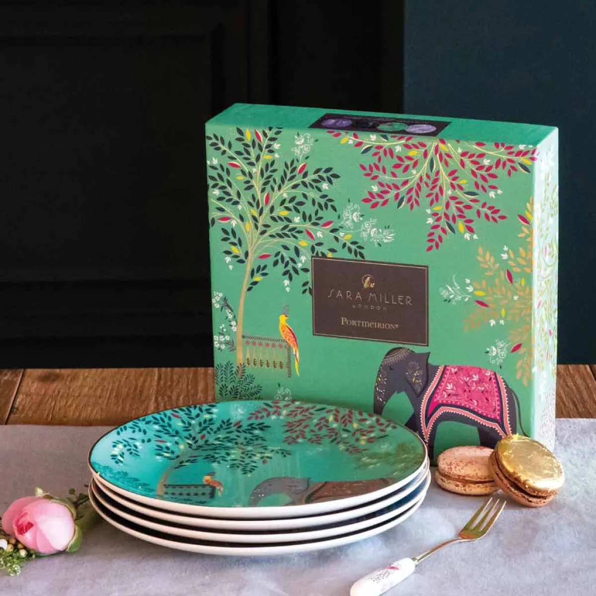 Portmeirion Sara Miller India Set of 4 Cake Plates Online