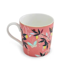 Portmeirion Sara Miller Orchard Mug, Coral Fashion