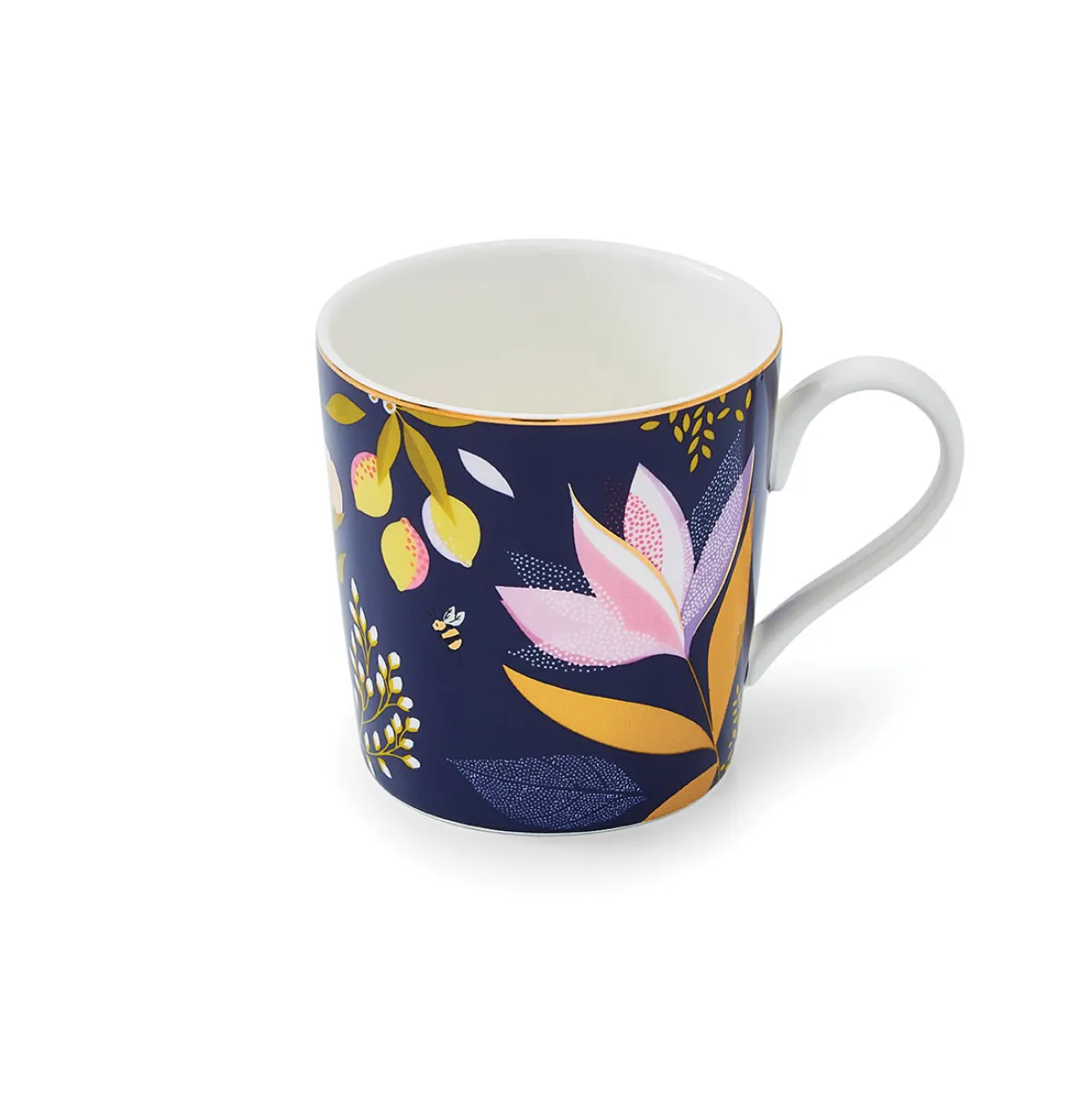Portmeirion Sara Miller Orchard Mug, Navy Online