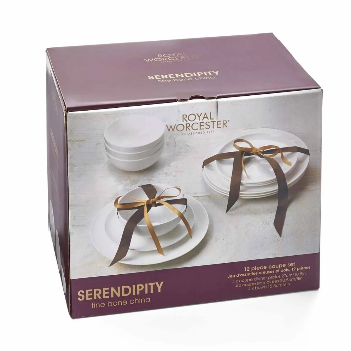 Royal Worcester Serendipity Coupe 12 Piece Dinner Set Hot