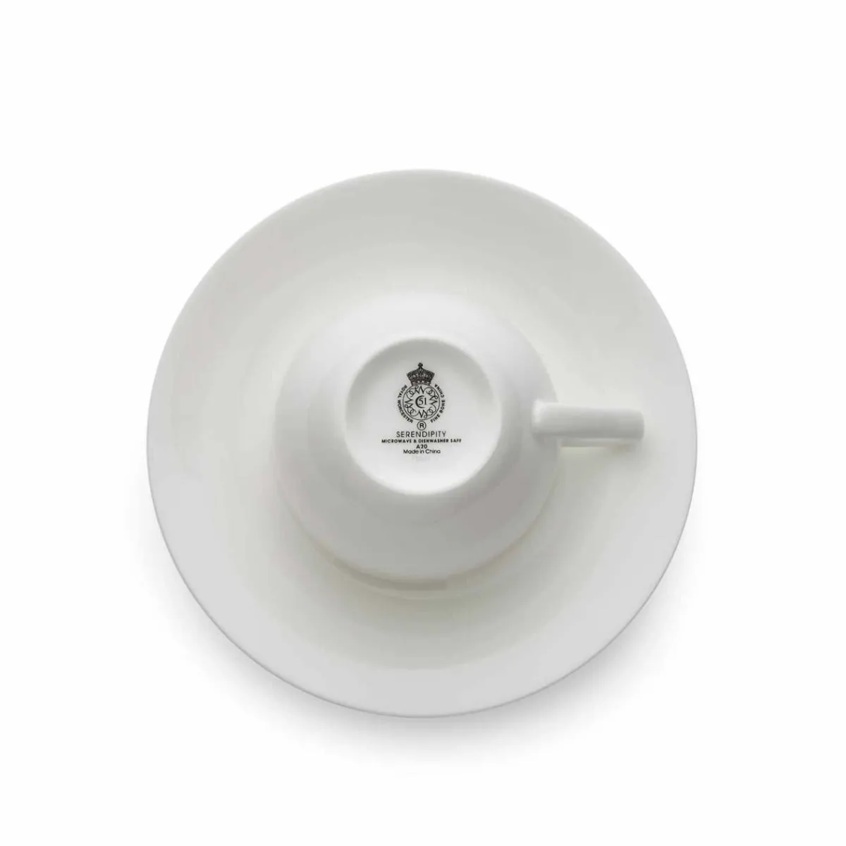 Royal Worcester Serendipity Platinum Set of 4 Teacup & Saucer Outlet