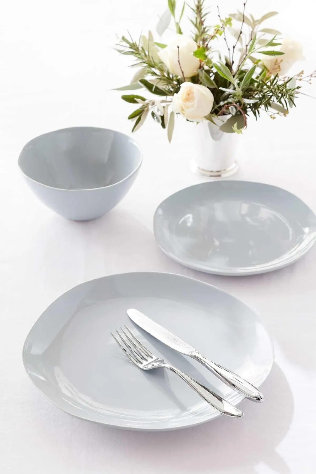 Portmeirion Sophie Conran Arbor 4 Salad Plates, Grey Sale