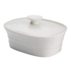 Portmeirion Sophie Conran Covered Butter Dish, White Sale