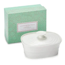 Portmeirion Sophie Conran Covered Butter Dish, White Sale