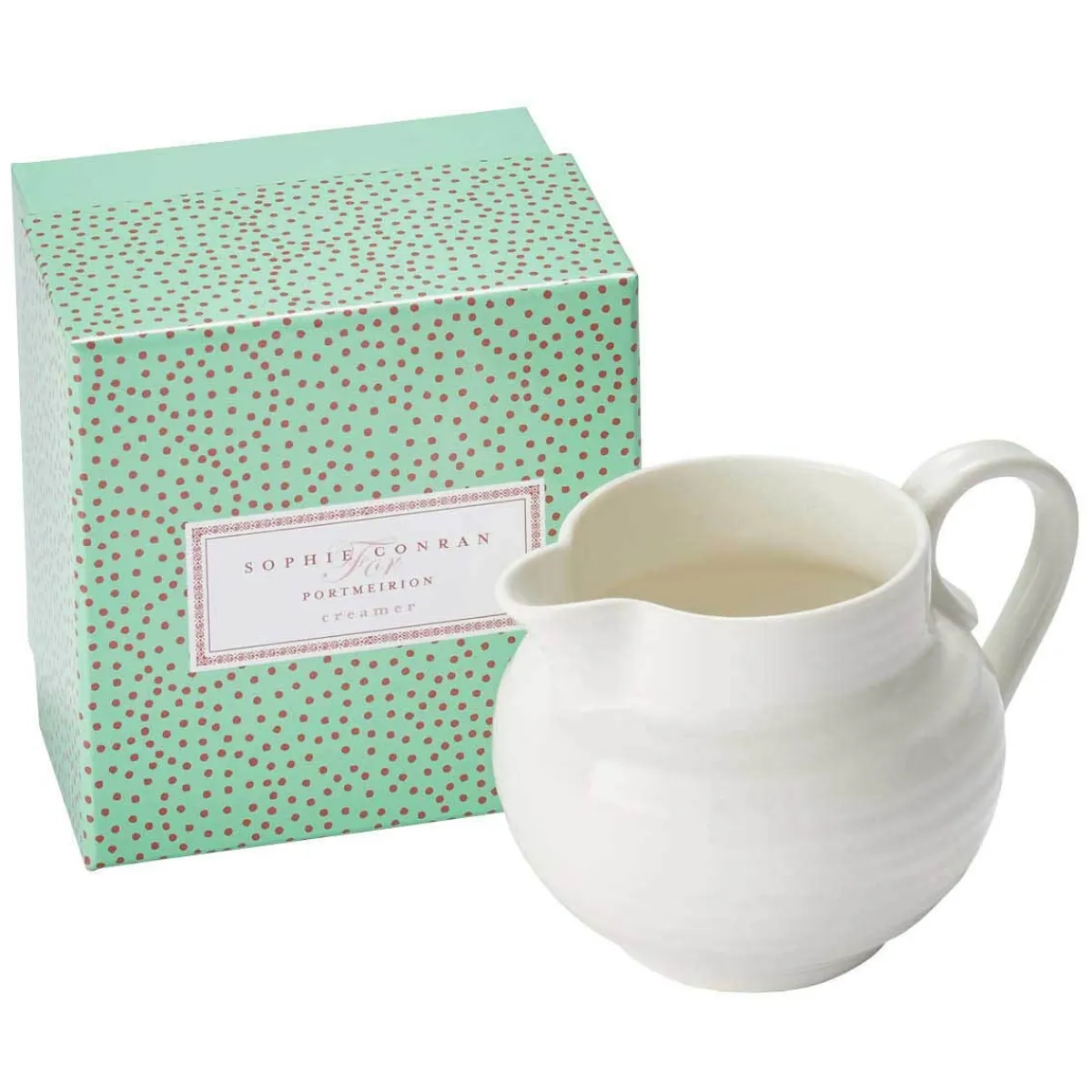 Portmeirion Sophie Conran Cream Jug, White Clearance