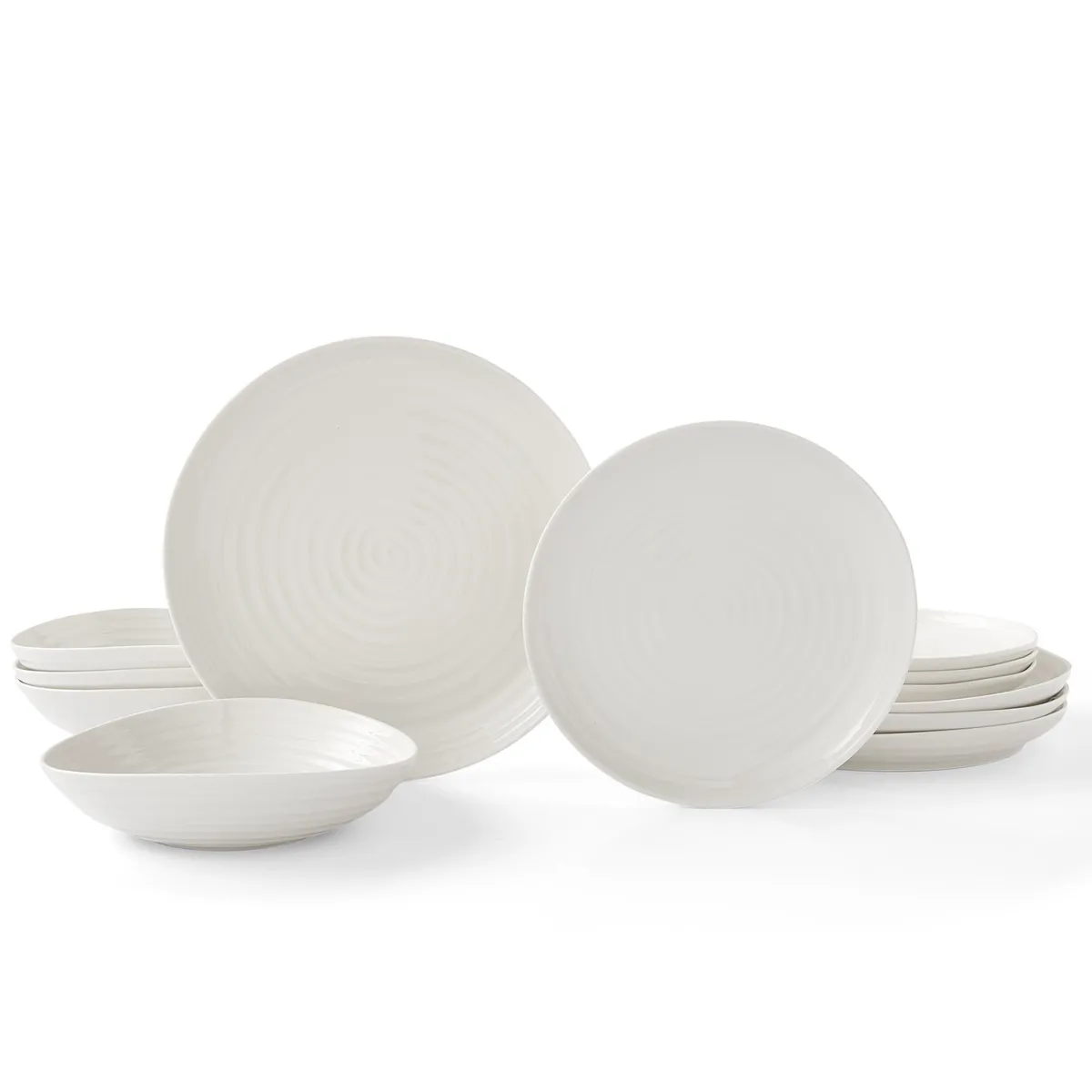 Portmeirion Sophie Conran 12 Piece Coupe Dinner Set Fashion