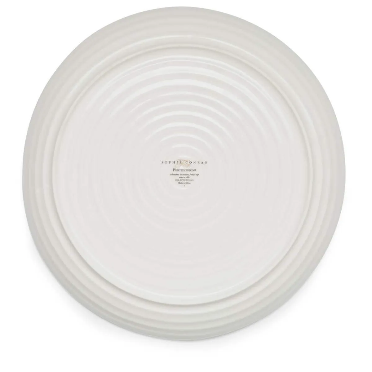 Portmeirion Sophie Conran Round Platter, White Outlet