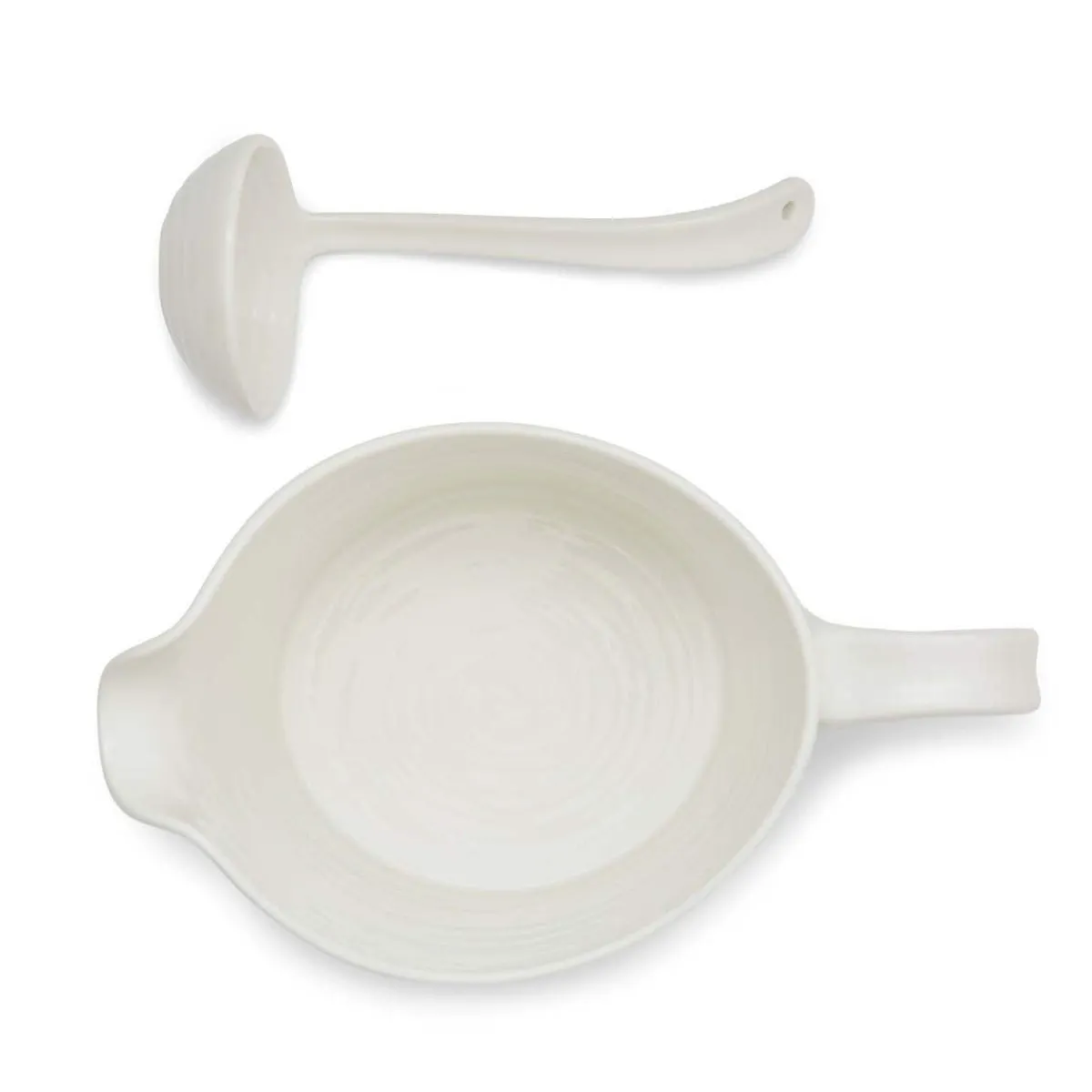 Portmeirion Sophie Conran Sauce Jug & Mini Ladle Best