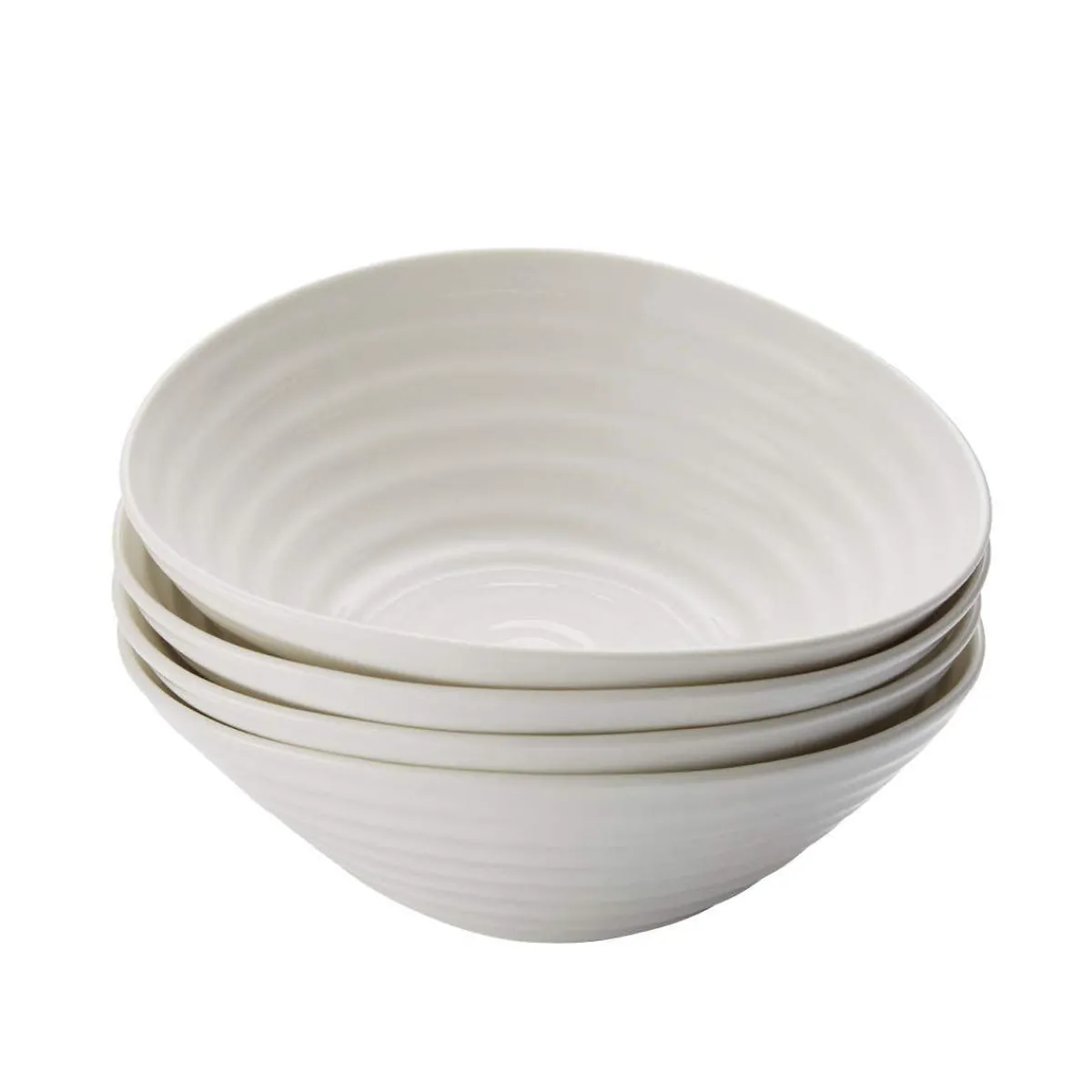 Portmeirion Sophie Conran Set of 4 Cereal Bowls, White Best
