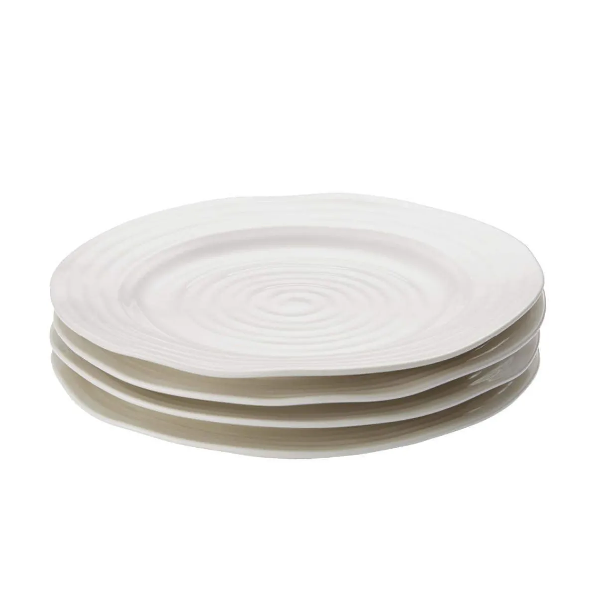 Portmeirion Sophie Conran Set of 4 Dinner Plates, White Discount