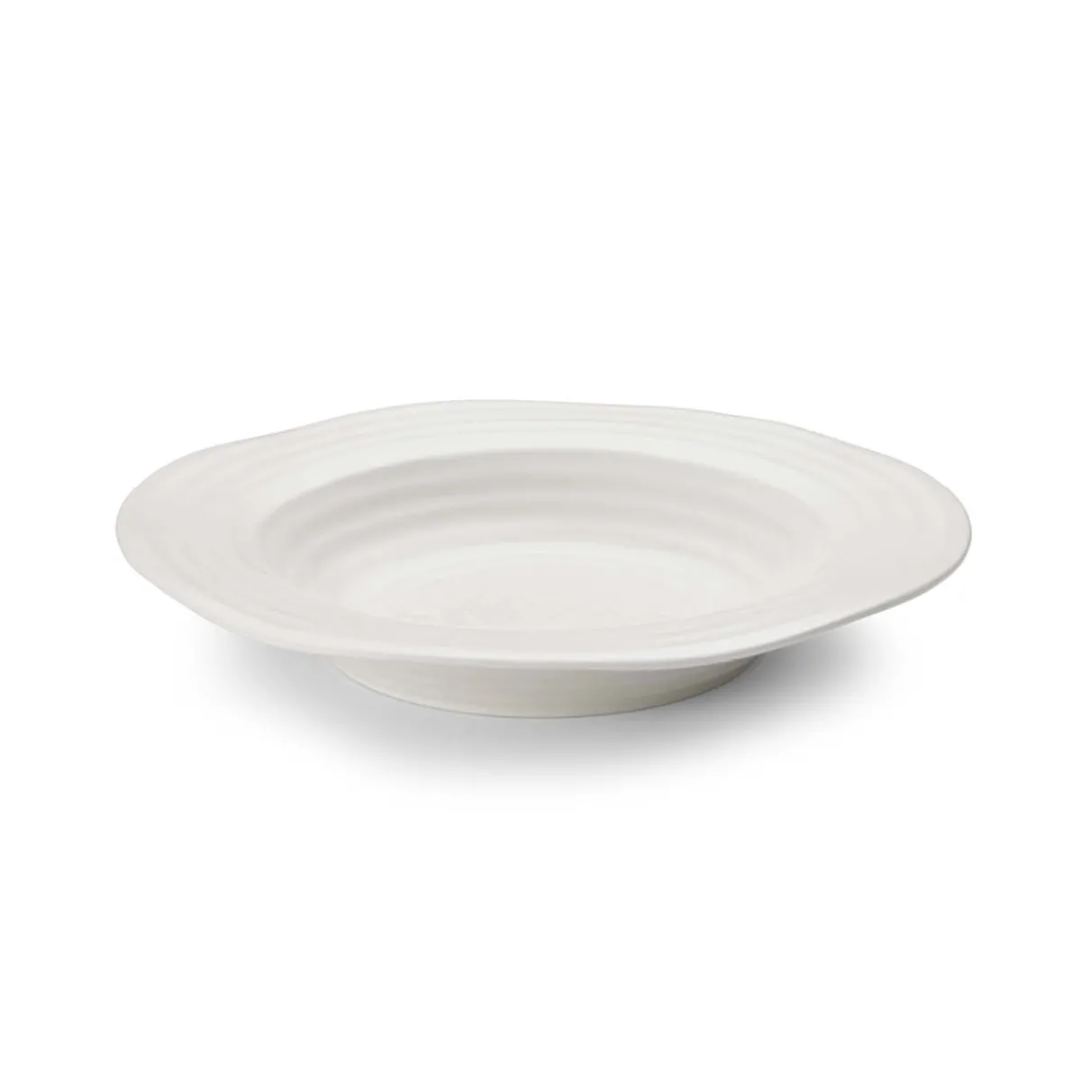Portmeirion Sophie Conran Set of 4 Rimmed Soup Plates, White Best