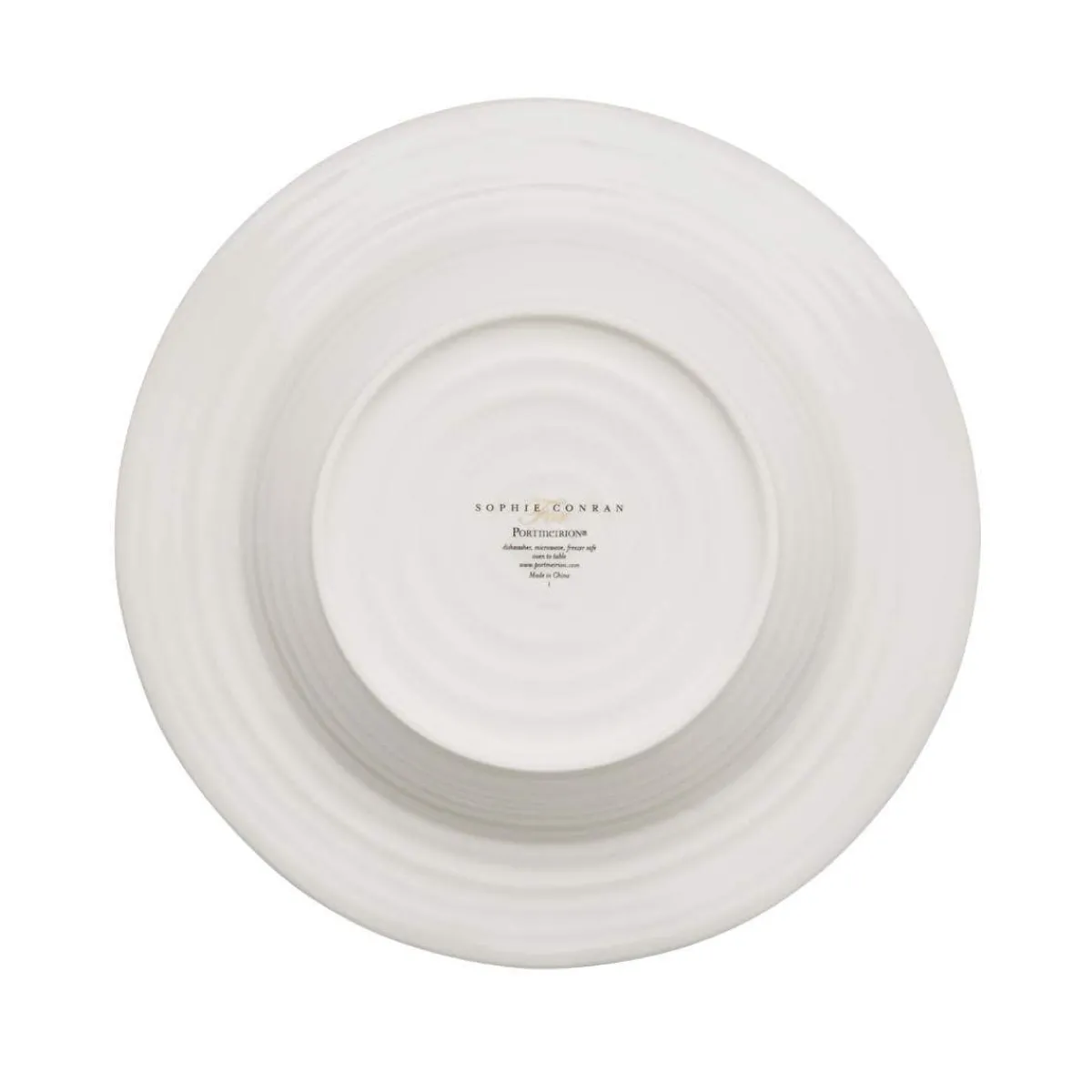 Portmeirion Sophie Conran Set of 4 Rimmed Soup Plates, White Best
