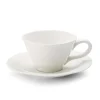 Portmeirion Sophie Conran Set of 4 Teacup & Saucer, White Discount