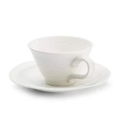 Portmeirion Sophie Conran Teacup & Saucer, White Best