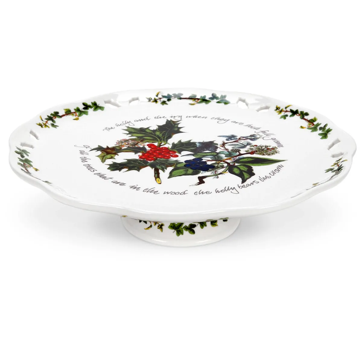 Portmeirion The Holly and the Ivy Cake Plate Clearance