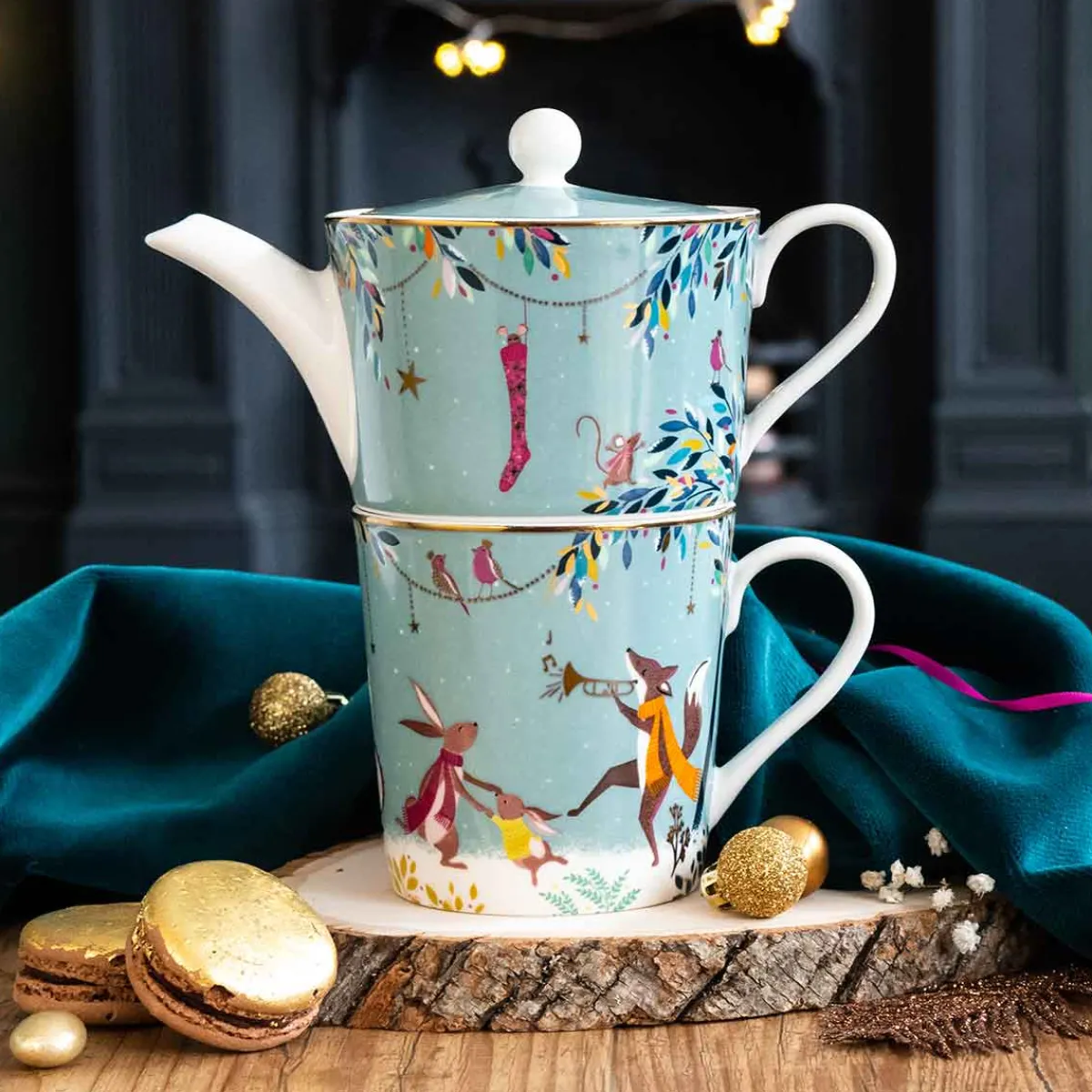 Portmeirion Woodland Tales Tea for One, Merry Band Best