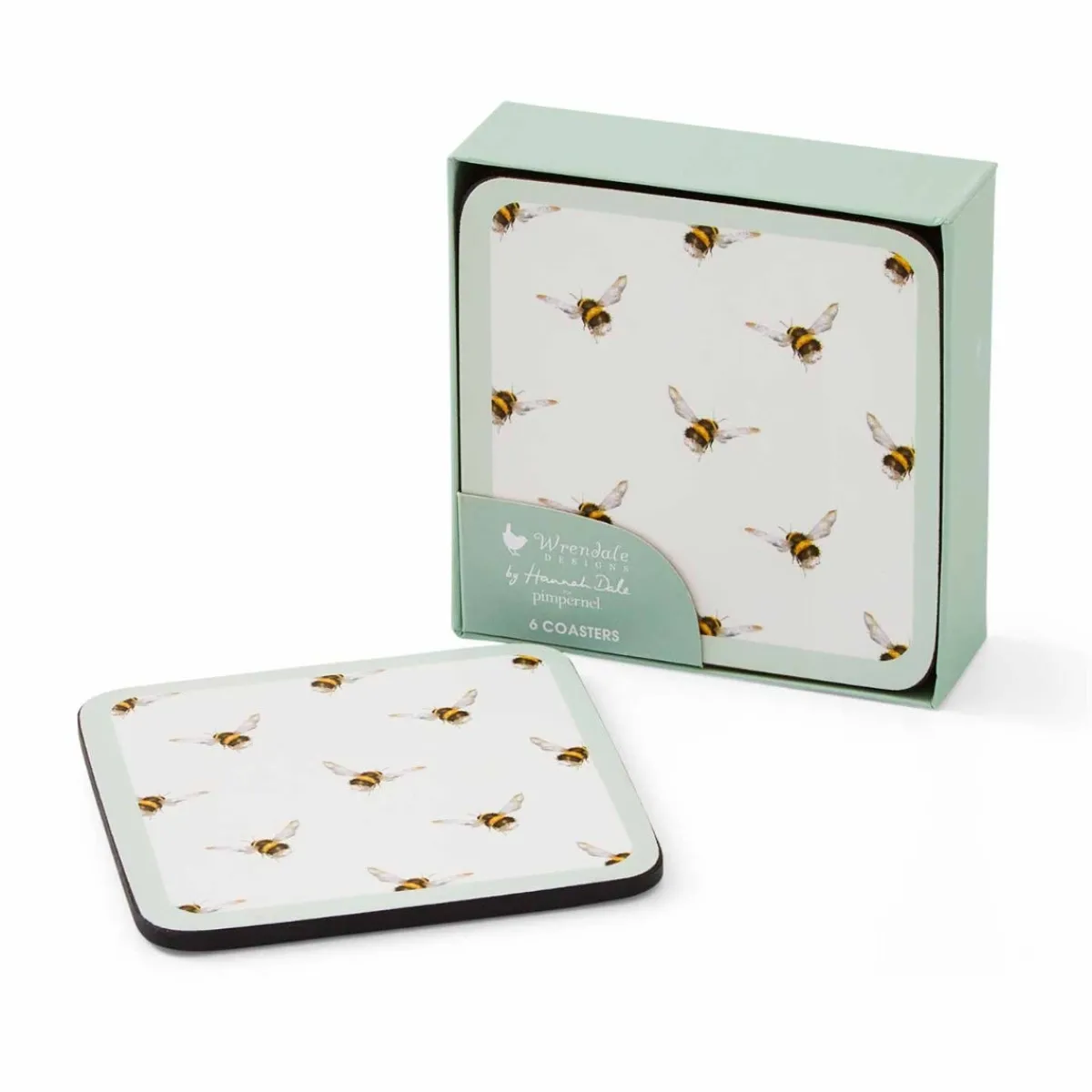 Pimpernel Wrendale Designs Bee Set of 6 Coasters Clearance