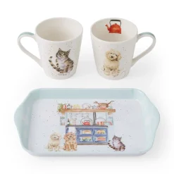 Pimpernel Wrendale Designs Country Kitchen Mug & Tray Set New