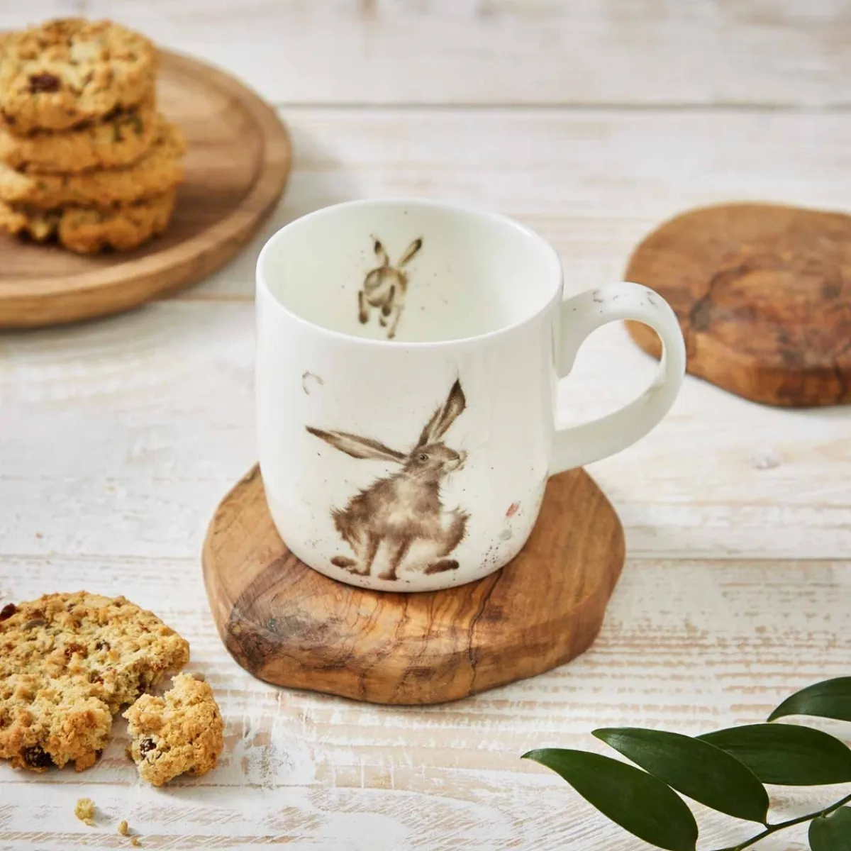 Royal Worcester Wrendale Designs Good Hare Day Personalised Mug Fashion