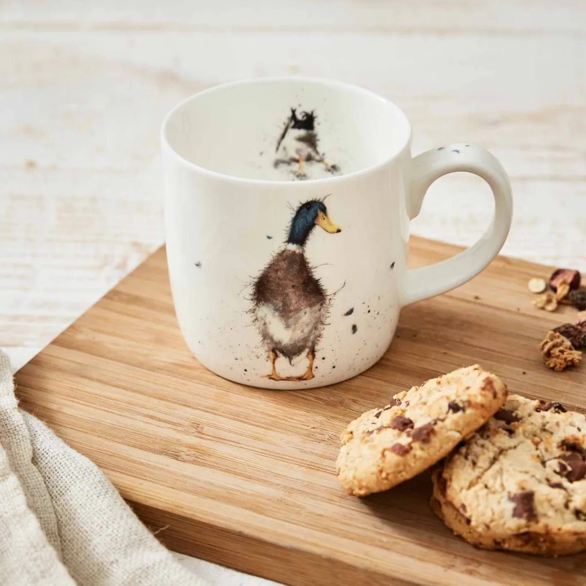 Royal Worcester Wrendale Designs Guard Duck Personalised Mug Hot
